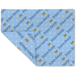 Prince Double-Sided Linen Placemat - Single w/ Name All Over