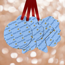 Prince Metal Ornaments - Double Sided w/ Name All Over
