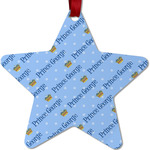 Prince Metal Star Ornament - Double Sided w/ Name All Over