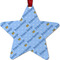 Prince Metal Star Ornament - Front