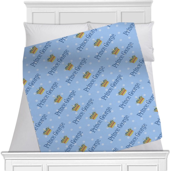 Custom Prince Minky Blanket - Twin / Full - 80"x60" - Single Sided (Personalized)