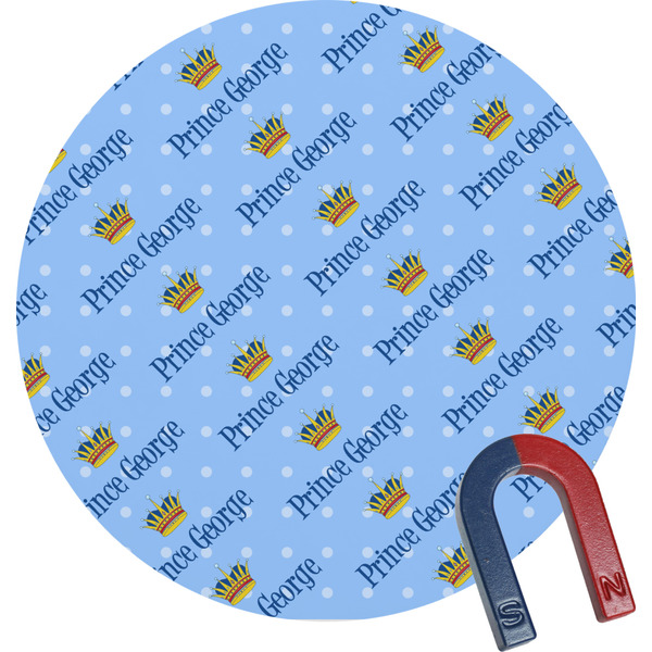 Custom Prince Round Fridge Magnet (Personalized)