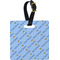 Prince Plastic Luggage Tag - Square w/ Name All Over