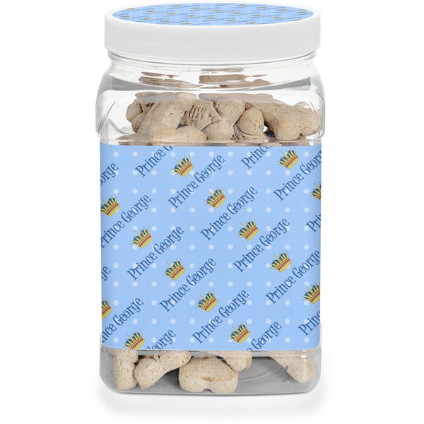 Custom Prince Dog Treat Jar (Personalized)