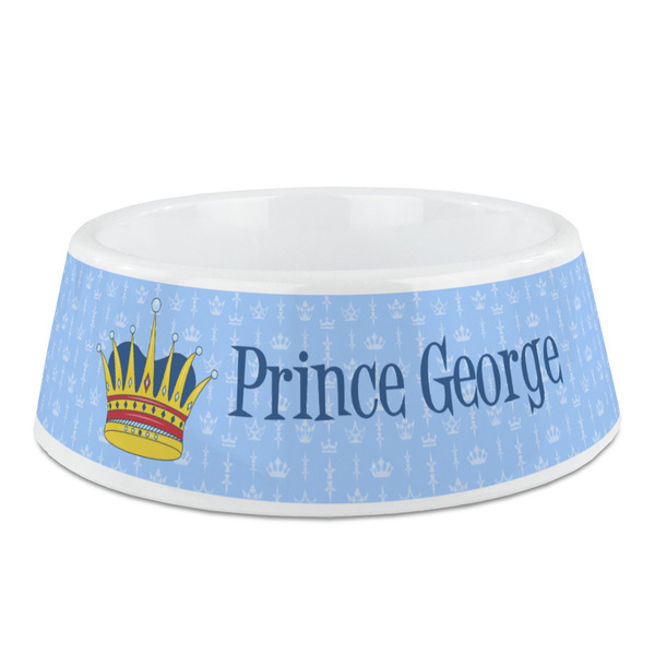 Custom Prince Plastic Dog Bowl - Medium (Personalized)