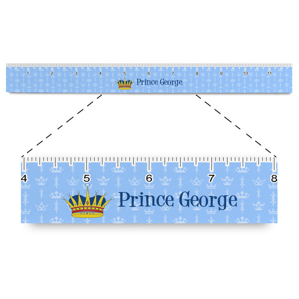Custom Prince Plastic Ruler - 12" (Personalized)