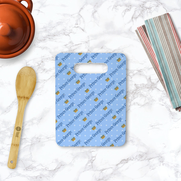 Prince Rectangle Trivet with Handle - LIFESTYLE