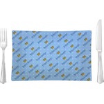 Prince Glass Rectangular Lunch / Dinner Plate (Personalized)