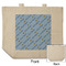 Prince Reusable Cotton Grocery Bag - Front & Back View
