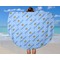 Prince Round Beach Towel - In Use