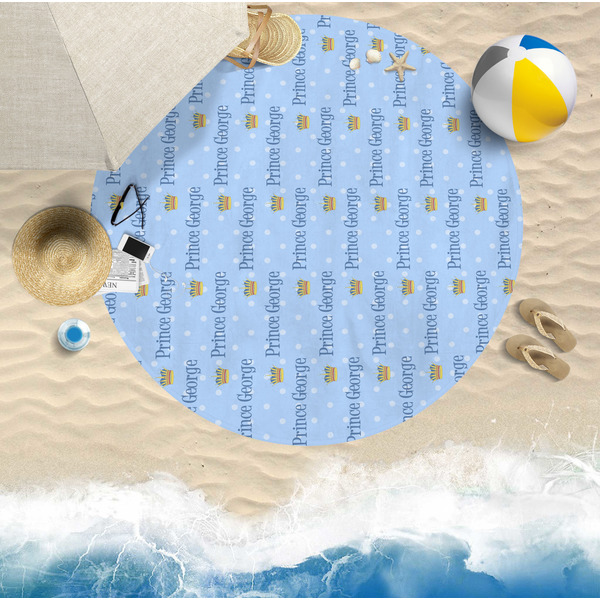 Prince Round Beach Towel Lifestyle