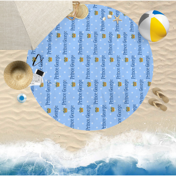 Prince Round Beach Towel Lifestyle