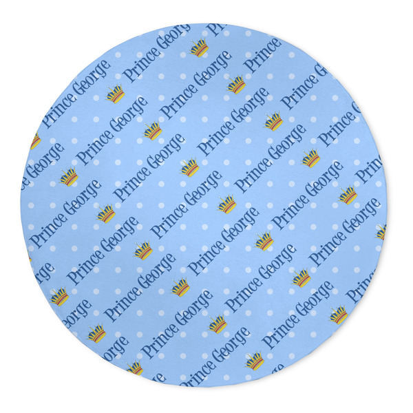 Custom Prince 5' Round Indoor Area Rug (Personalized)