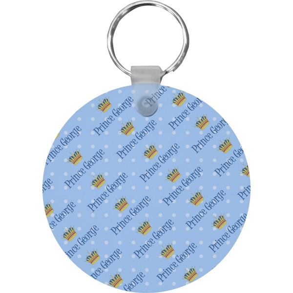 Custom Prince Round Plastic Keychain (Personalized)