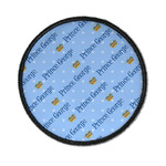 Prince Iron On Round Patch w/ Name All Over