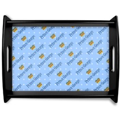 Prince Black Wooden Tray - Large (Personalized)