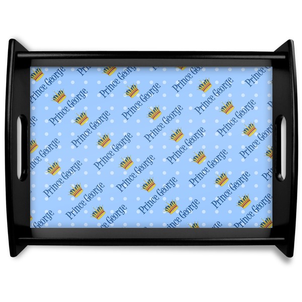 Custom Prince Black Wooden Tray - Large (Personalized)