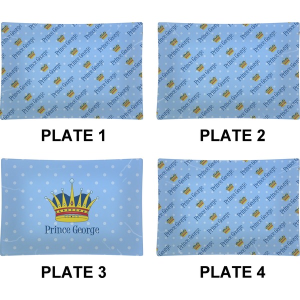 Prince Set of Rectangular Appetizer / Dessert Plates (Approval)