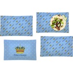 Prince Set of 4 Glass Rectangular Lunch / Dinner Plate (Personalized)