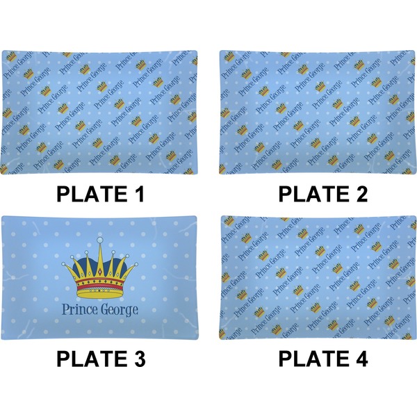 Prince Set of Rectangular Dinner Plates (Approval)