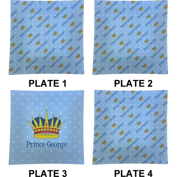 Prince Set of Square Dinner Plates (Approval)