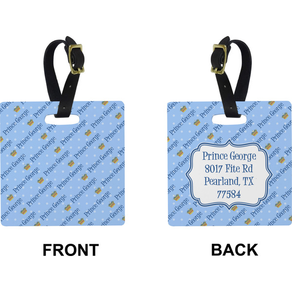 Prince Square Luggage Tag (Front + Back)