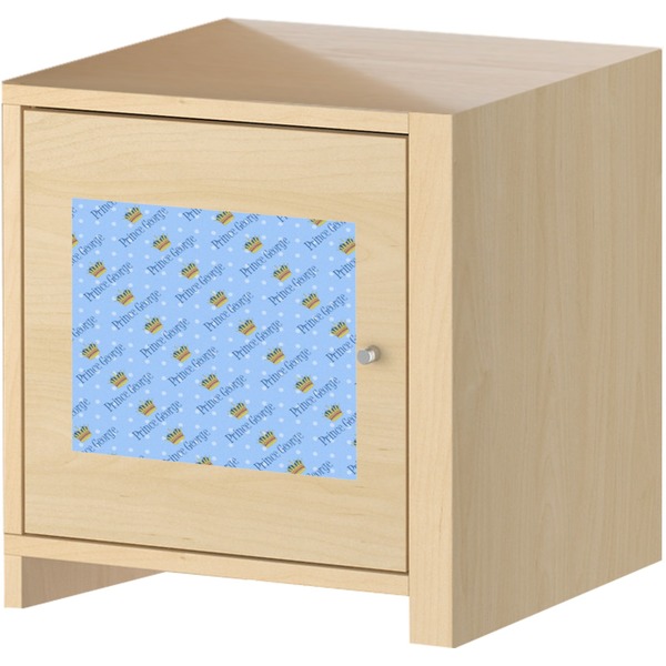 Prince Square Wall Decal on Wooden Cabinet