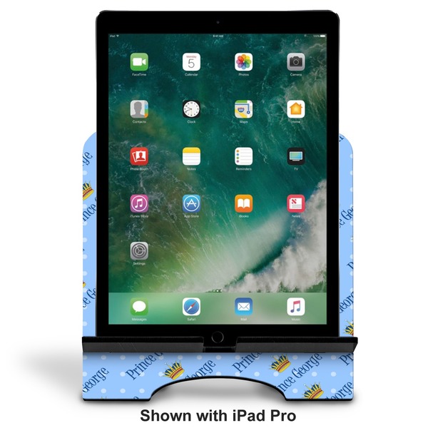 Prince Stylized Tablet Stand - Front with ipad