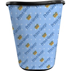 Prince Waste Basket - Double Sided (Black) (Personalized)