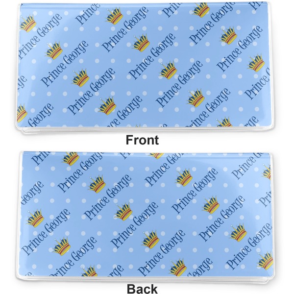 Prince Vinyl Check Book Cover - Front and Back