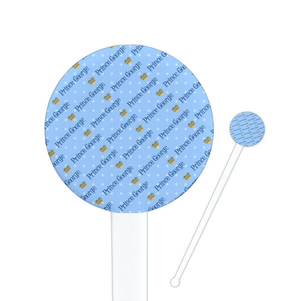 Custom Prince Round Plastic Stir Sticks (Personalized)