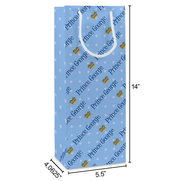 Prince Wine Gift Bag - Dimensions