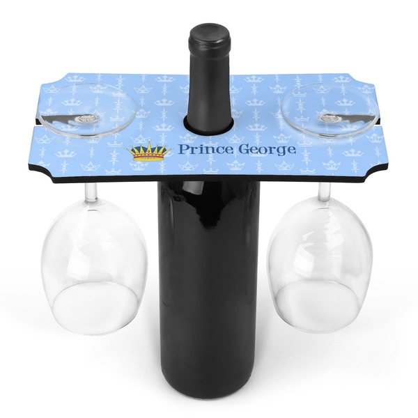 Custom Prince Wine Bottle & Glass Holder (Personalized)