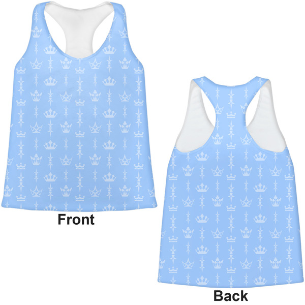 Prince Womens Racerback Tank Tops - Medium - Front and Back