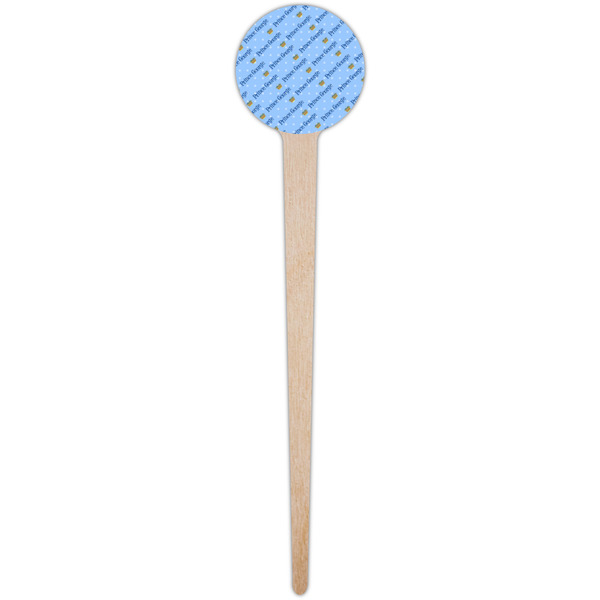 Prince Wooden 4" Food Pick - Round - Single Pick