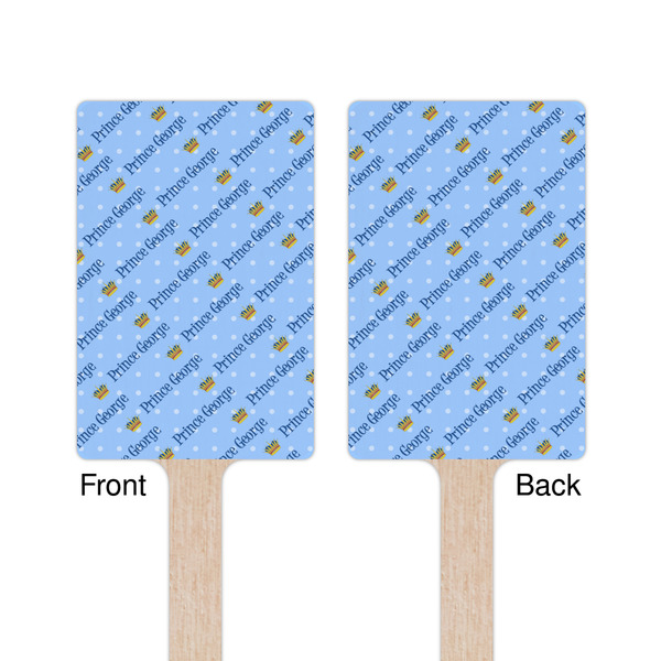 Prince Wooden 6.25" Stir Stick - Rectangular - Double Sided - Front & Back
