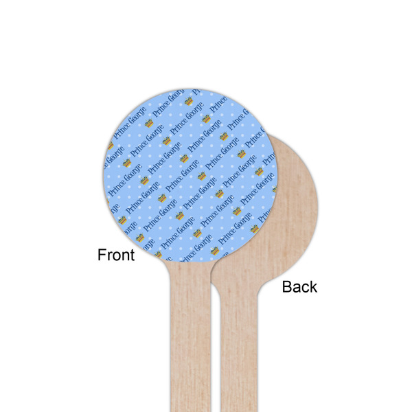 Prince Wooden 6" Stir Stick - Round - Single Sided - Front & Back