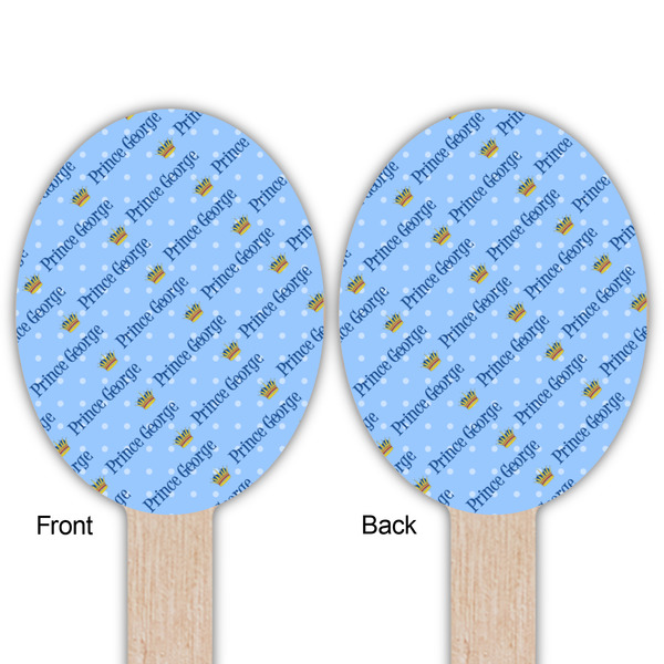 Prince Wooden Food Pick - Oval - Double Sided - Front & Back