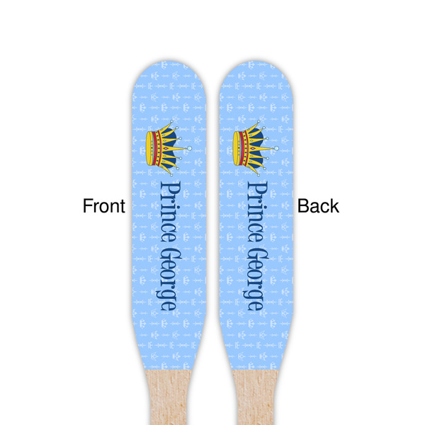 Prince Wooden Food Pick - Paddle - Double Sided - Front & Back