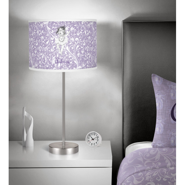 Ballerina 13 inch drum lamp shade - in room
