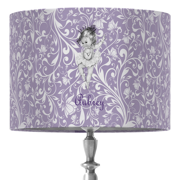Custom Ballerina 16" Drum Lamp Shade - Fabric (Personalized)
