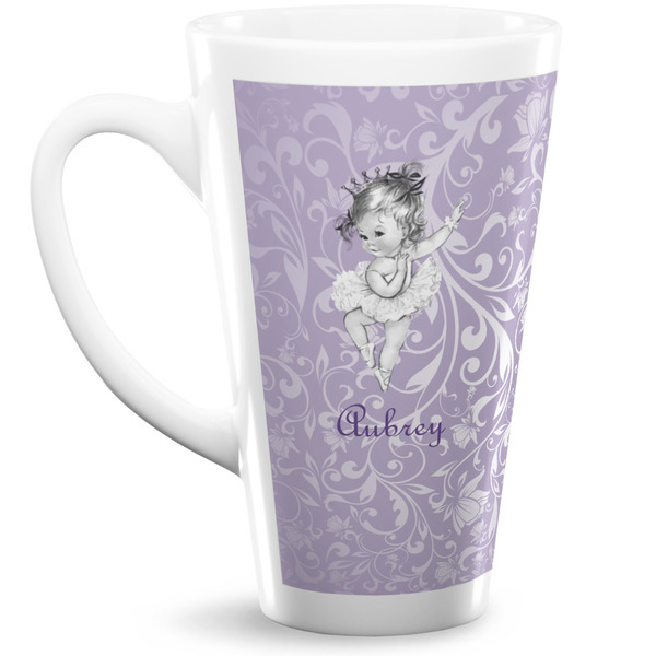Custom Ballerina 16 Oz Latte Mug (Personalized)