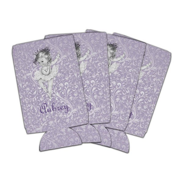 Custom Ballerina Can Cooler (16 oz) - Set of 4 (Personalized)