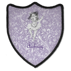 Ballerina Iron On Shield Patch B w/ Name or Text