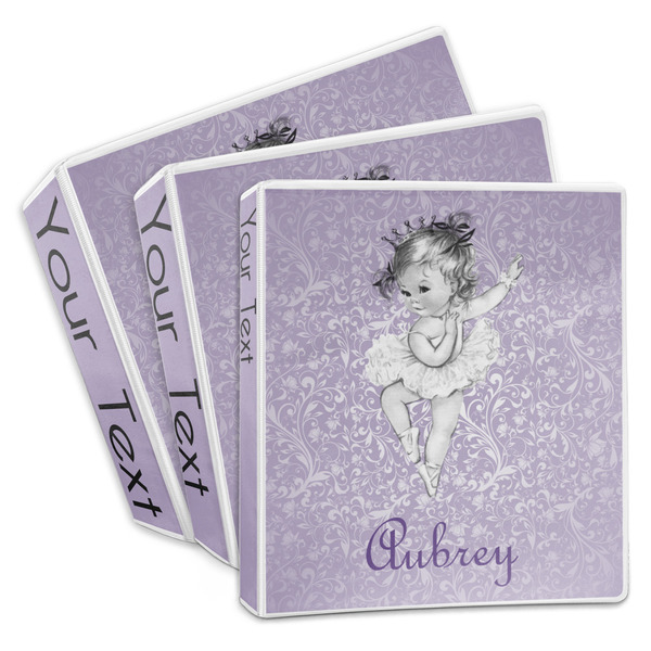Custom Ballerina 3-Ring Binder (Personalized)