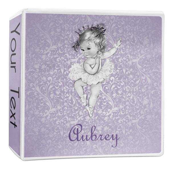 Custom Ballerina 3-Ring Binder - 2 inch (Personalized)