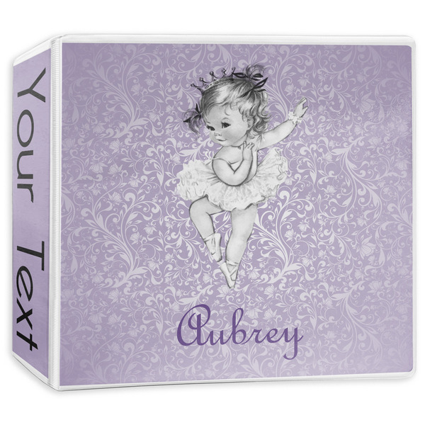Custom Ballerina 3-Ring Binder - 3 inch (Personalized)
