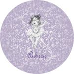 Ballerina Multipurpose Round Labels - 5" (Personalized)
