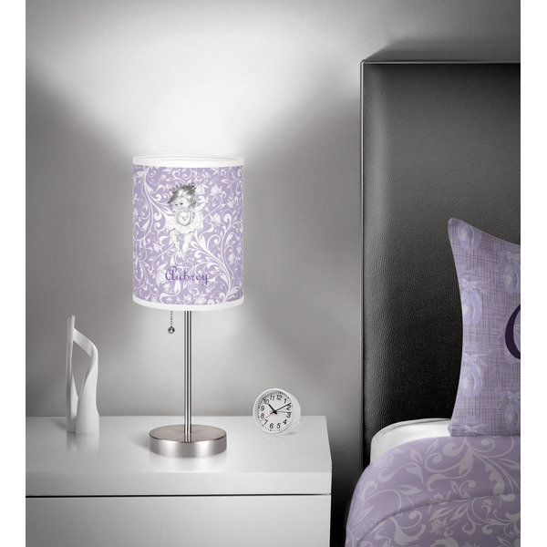 Ballerina 7 inch drum lamp shade - in room