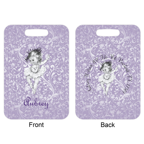 Ballerina Aluminum Luggage Tag (Front + Back)
